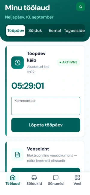 Tööpäev käib, taimer jookseb